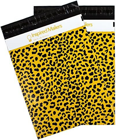 Inspired Mailers - Poly Mailers 10x13-100 Pack - Wild Cheetah - Poly Mailer 10x13 - Cute Packagin... | Amazon (US)