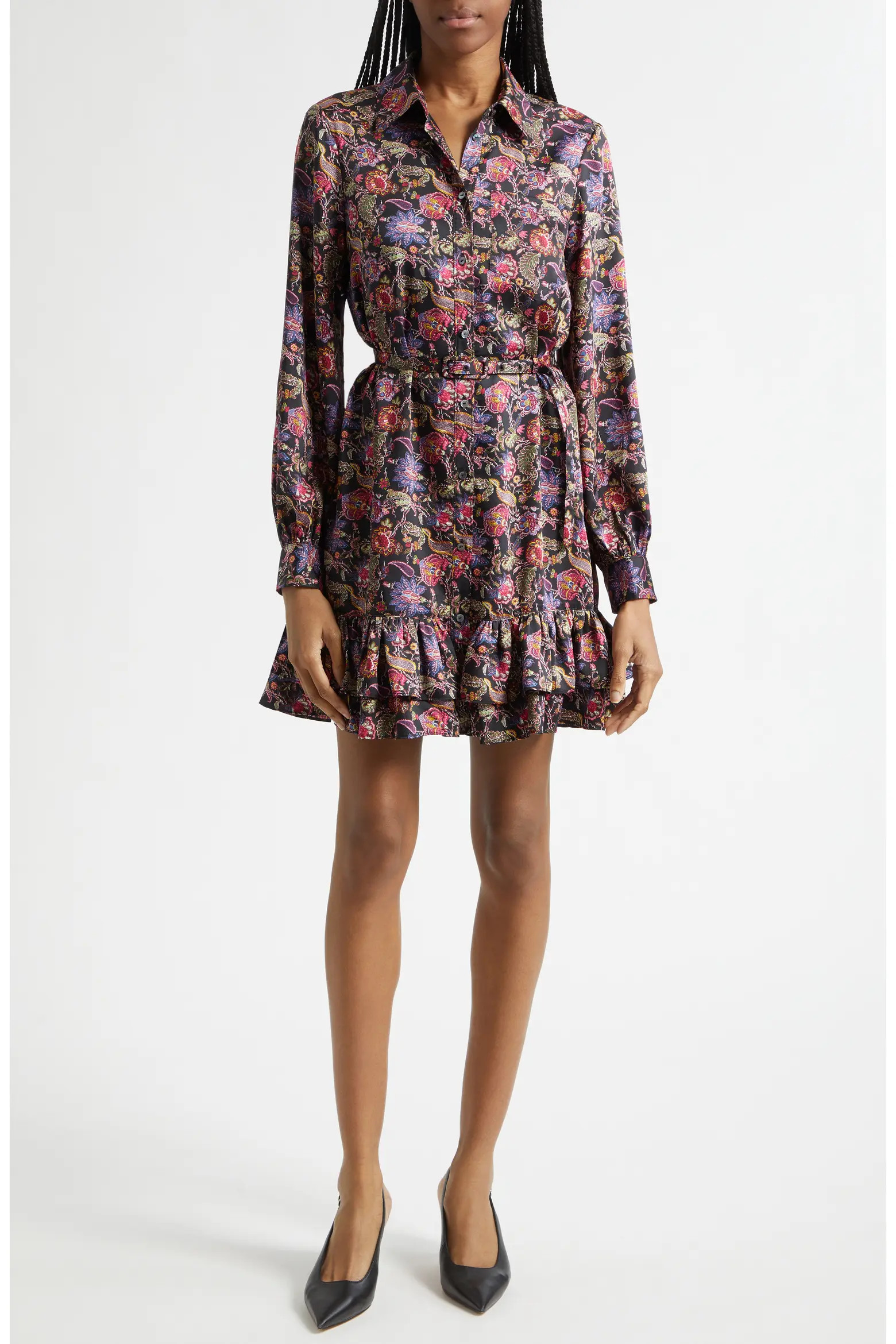 Tirza Paisley Eclipse Long Sleeve Shirtdress (Women) | Nordstrom | Nordstrom