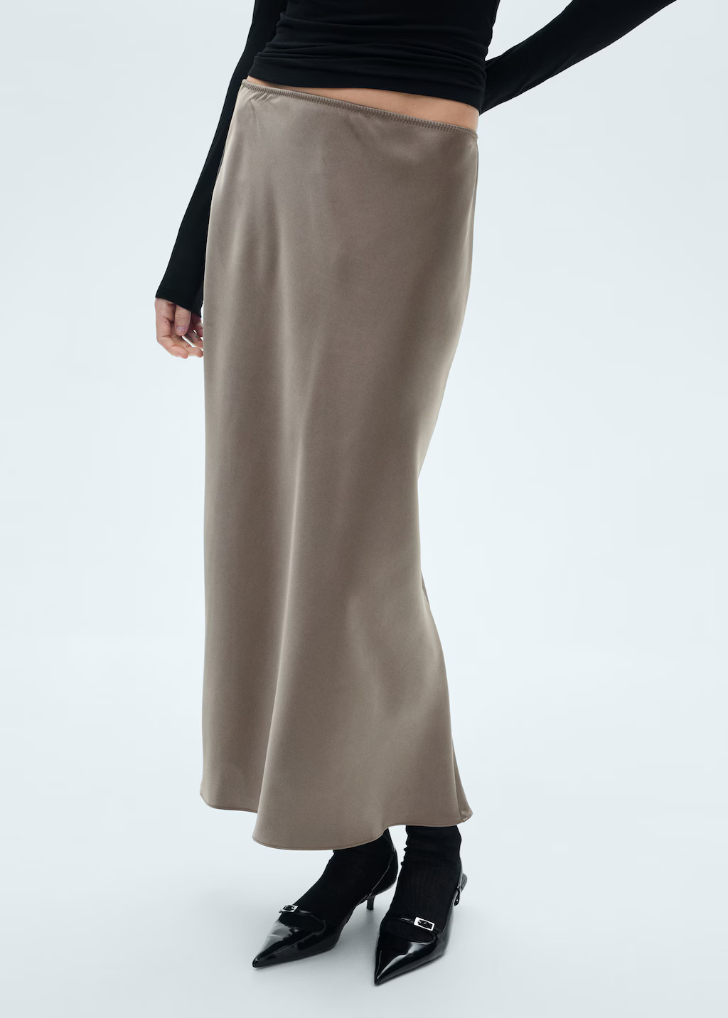Satin long skirt - Women | MANGO USA | Mango (US/MX/AU)