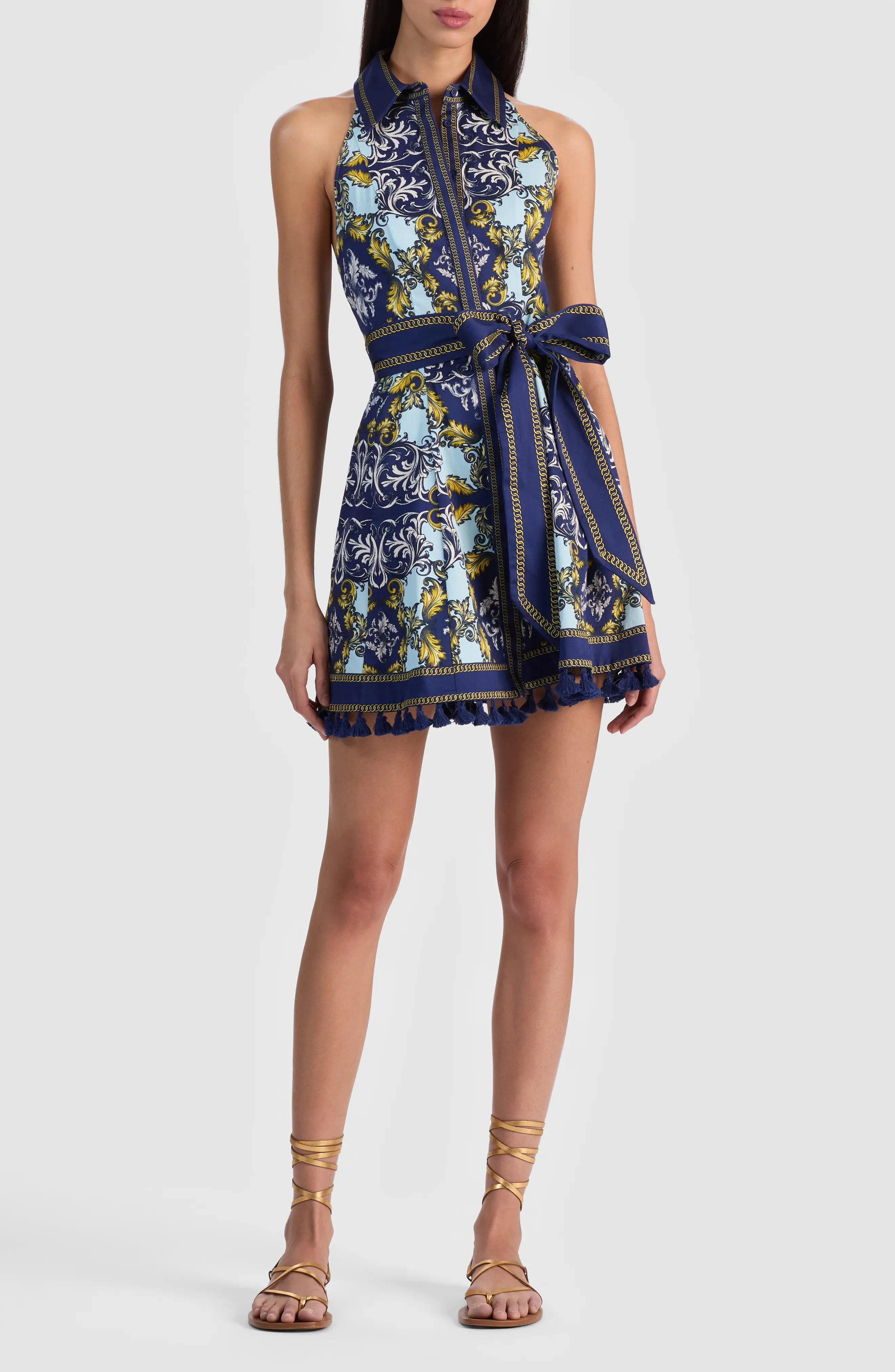 ALICE + OLIVIA Lucy Print Mini Shirtdress (Women) | Nordstrom | Nordstrom