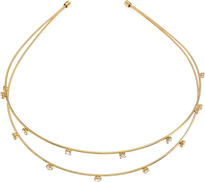 Double-Row Wire & Crystal Headband | Nordstrom