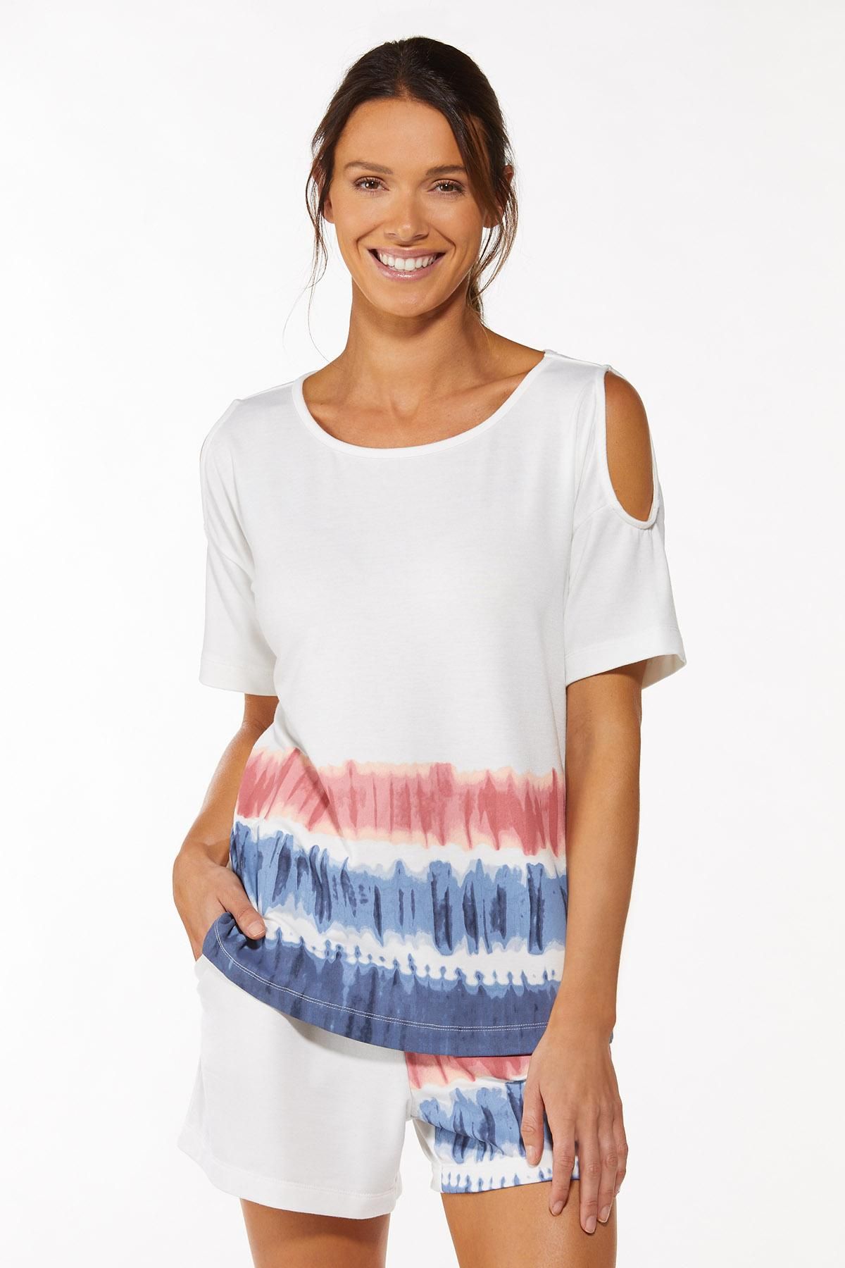 Border Tie Dye Lounge Top | Cato Fashions