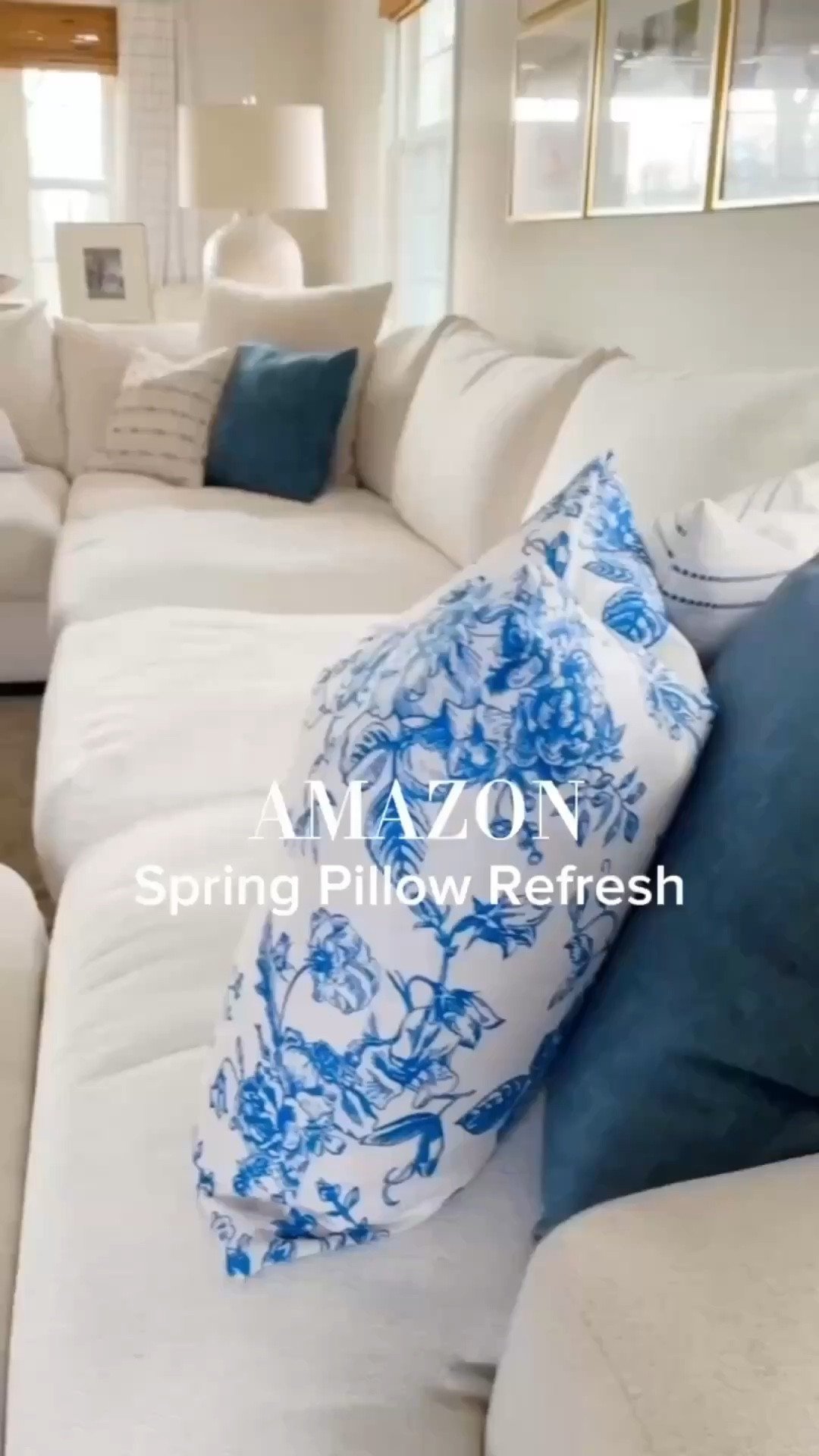 Refresh your living room with these spring pillows from Amazon! Pretty blue and floral ideas!

#LTKHome #LTKSeasonal
