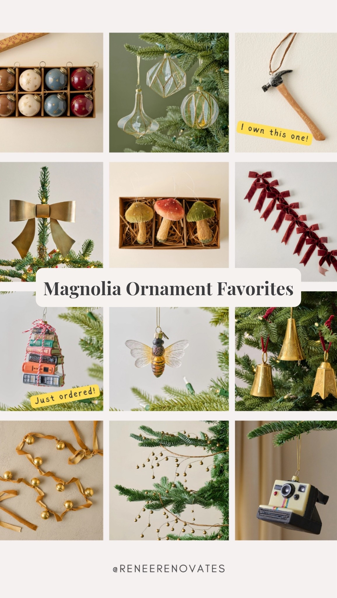 All of my favorite ornaments from the Magnolia Holiday 2025 collection! 

#LTKHome #LTKHoliday #LTKFindsUnder50