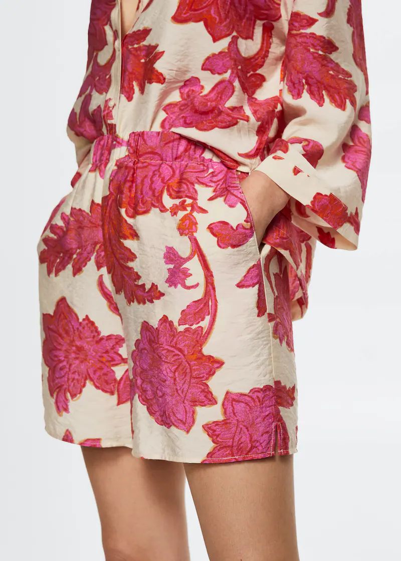 Floral print shorts | MANGO (US)
