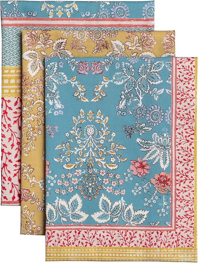 Maison d' Hermine Kitchen Towels Set of 3 100% Cotton 27.50" x 20" Reusable Cloth Tea Dish Towels... | Amazon (US)