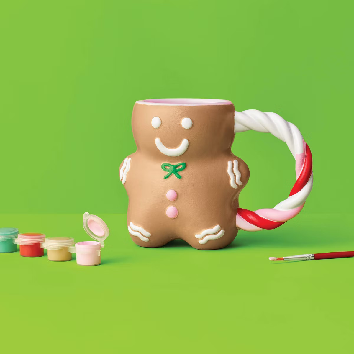 Christmas Craft Ceramic Gingerbread Mug Painting Activity Kit - Mondo Llama™ | Target