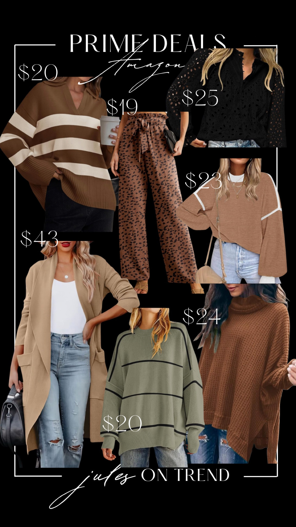 Prime deals! Amazon finds $19-$43z the cutest sweaters, slacks and cardigan coats on major sale. Everything comes in additional colors and can be dressed up or down. Great fall staples!

#LTKxPrimeDay #LTKSeasonal #LTKFindsUnder50
