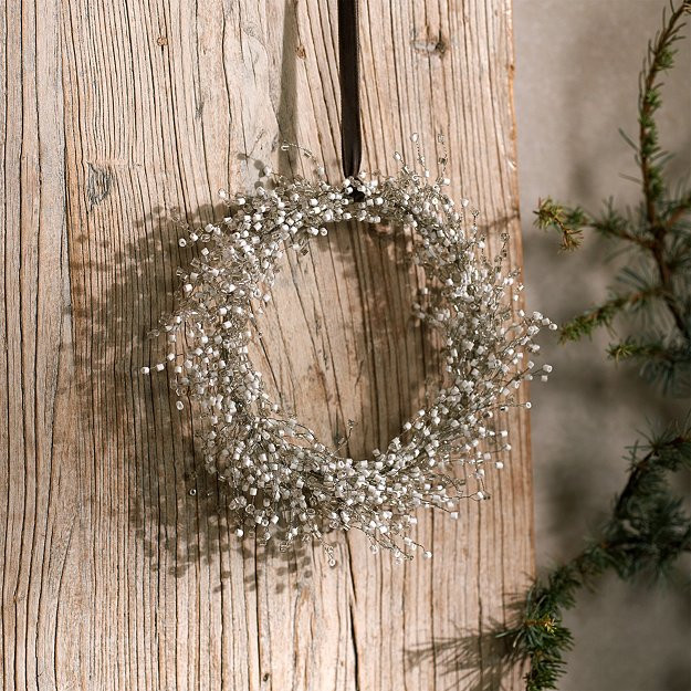 20cm Beaded Wreath | The White Company UK & ROW