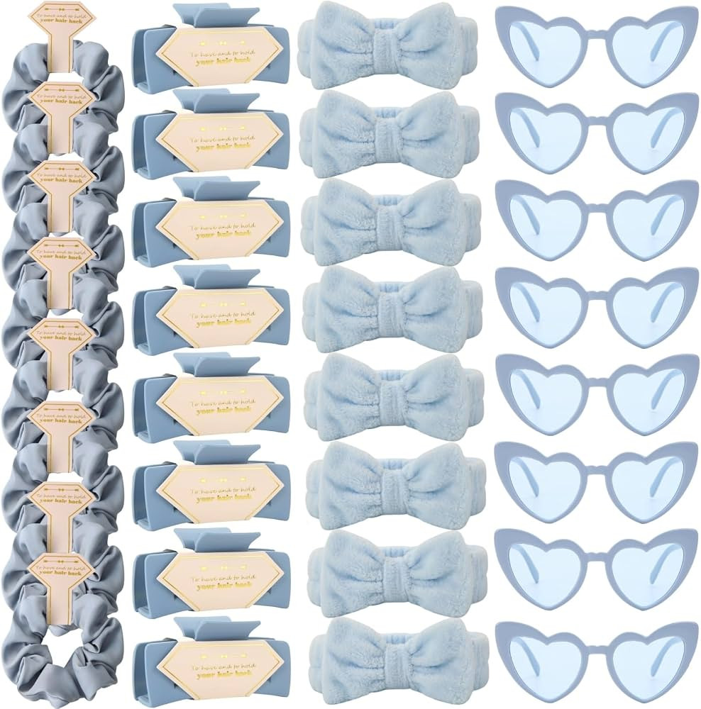 32pcs Bridesmaid Scrunchies Proposal Gifts square 4.1inch Bachelorette Hair Claws Clips Girls hea... | Amazon (US)
