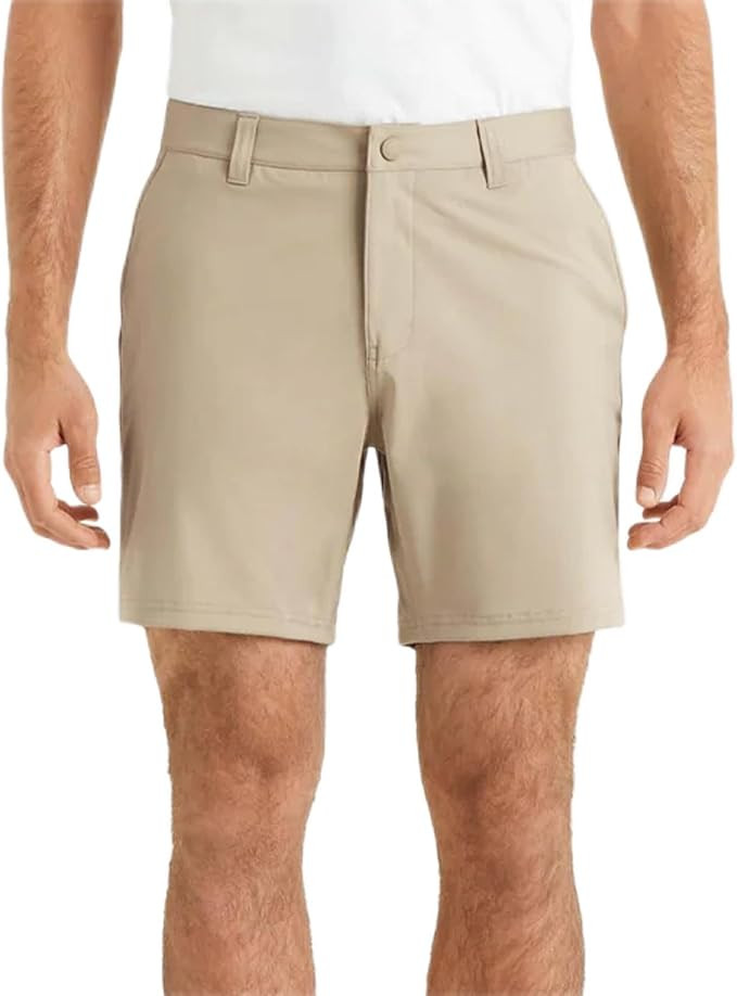 Rhone Commuter 7" Mens Shorts, Stretch Fabric Golf Shorts for Men, Flat-Front Mens Khaki Shorts, ... | Amazon (US)