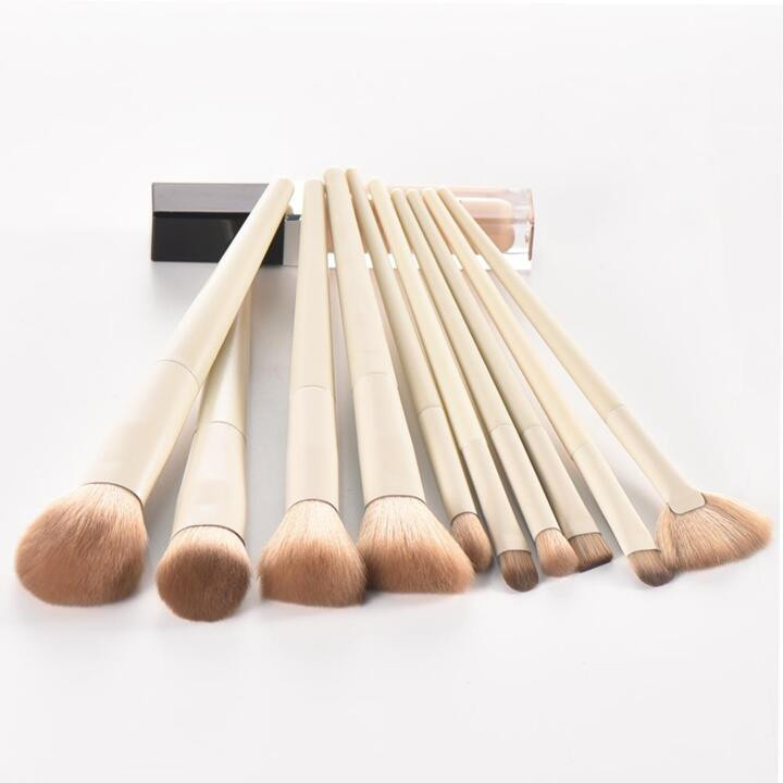 10pcs Portable Soft Zero-Degree Makeup Brushes | SHEIN