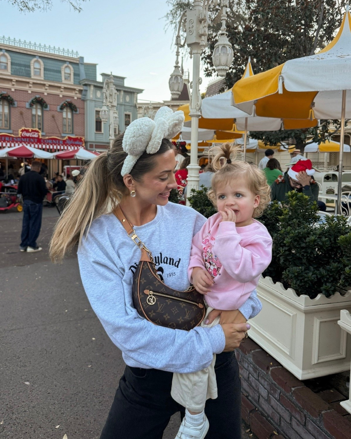 All from our recent Disney trip! Pink sweatshirts for the girls are size Toddler 2T and Toddler 3T and color is pink. His and hers sweatshirts are size M and size L and color is Ash!

#LTKTravel #LTKKids #LTKdayinmylife