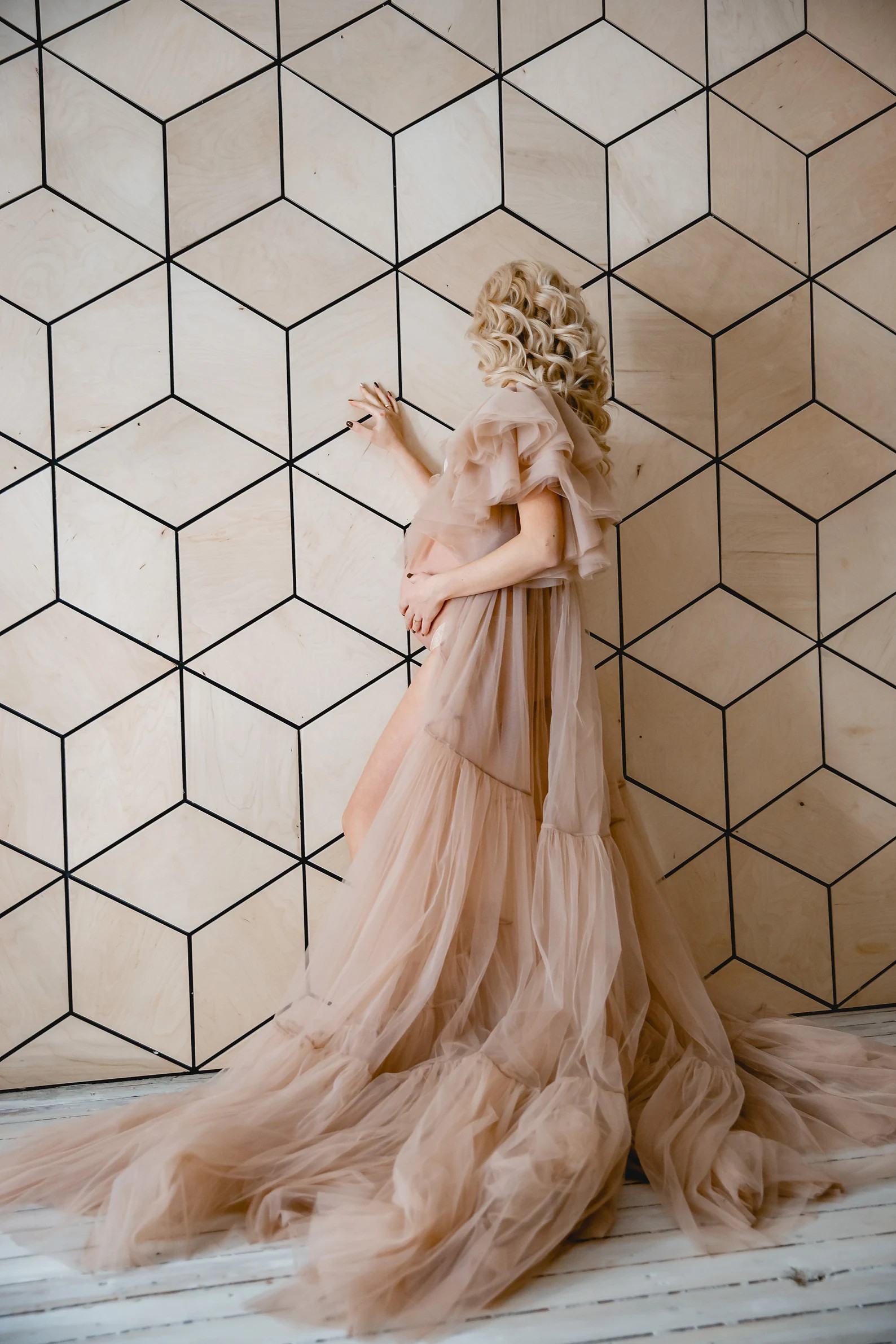 Tan Tulle Maternity Dress: Fluffy Photo Shoot Gown - Etsy | Etsy (Global)