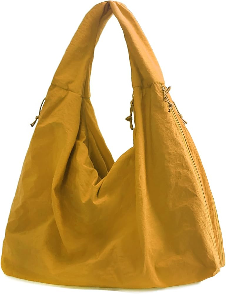 Large Nylon Hobo Bag Women Crescent Shoulder Bag Vintage Tote Bag Casual Shopper Handbag for Wome... | Amazon (US)