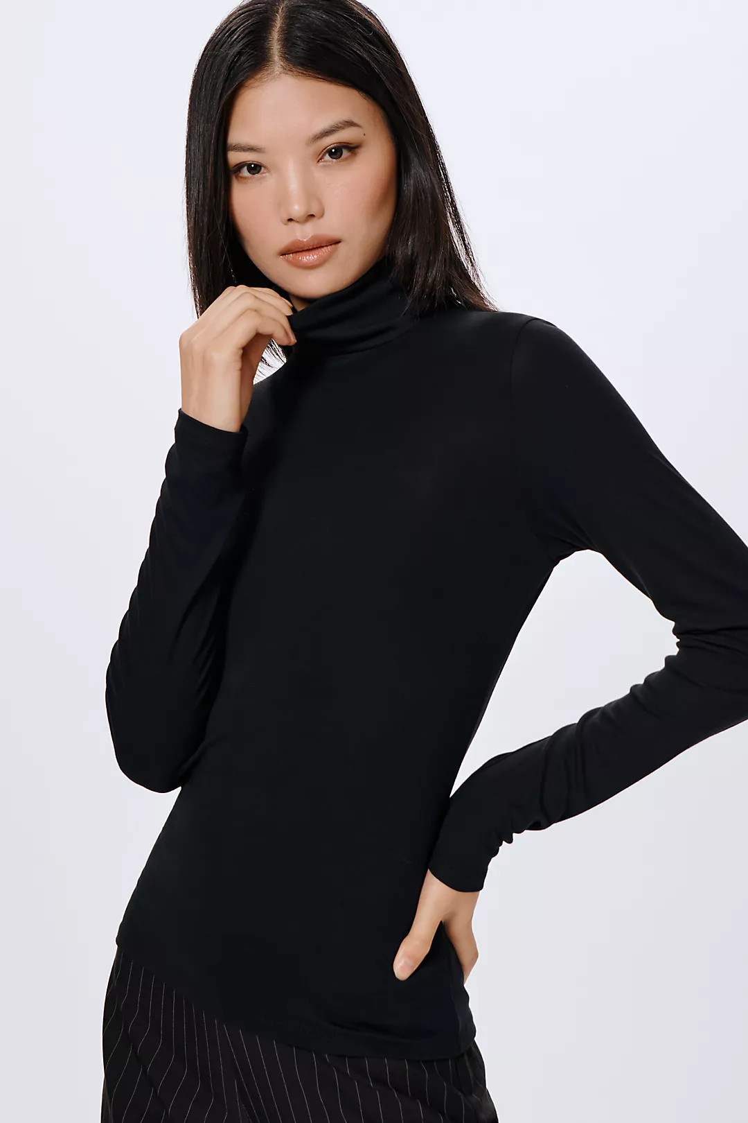 By Anthropologie Ribbed Long-Sleeve Turtleneck | Anthropologie (US)