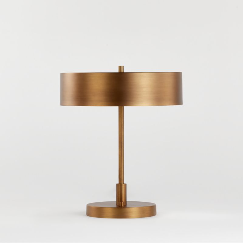 Zain Brass Table Desk Lamp + Reviews | Crate & Barrel | Crate & Barrel