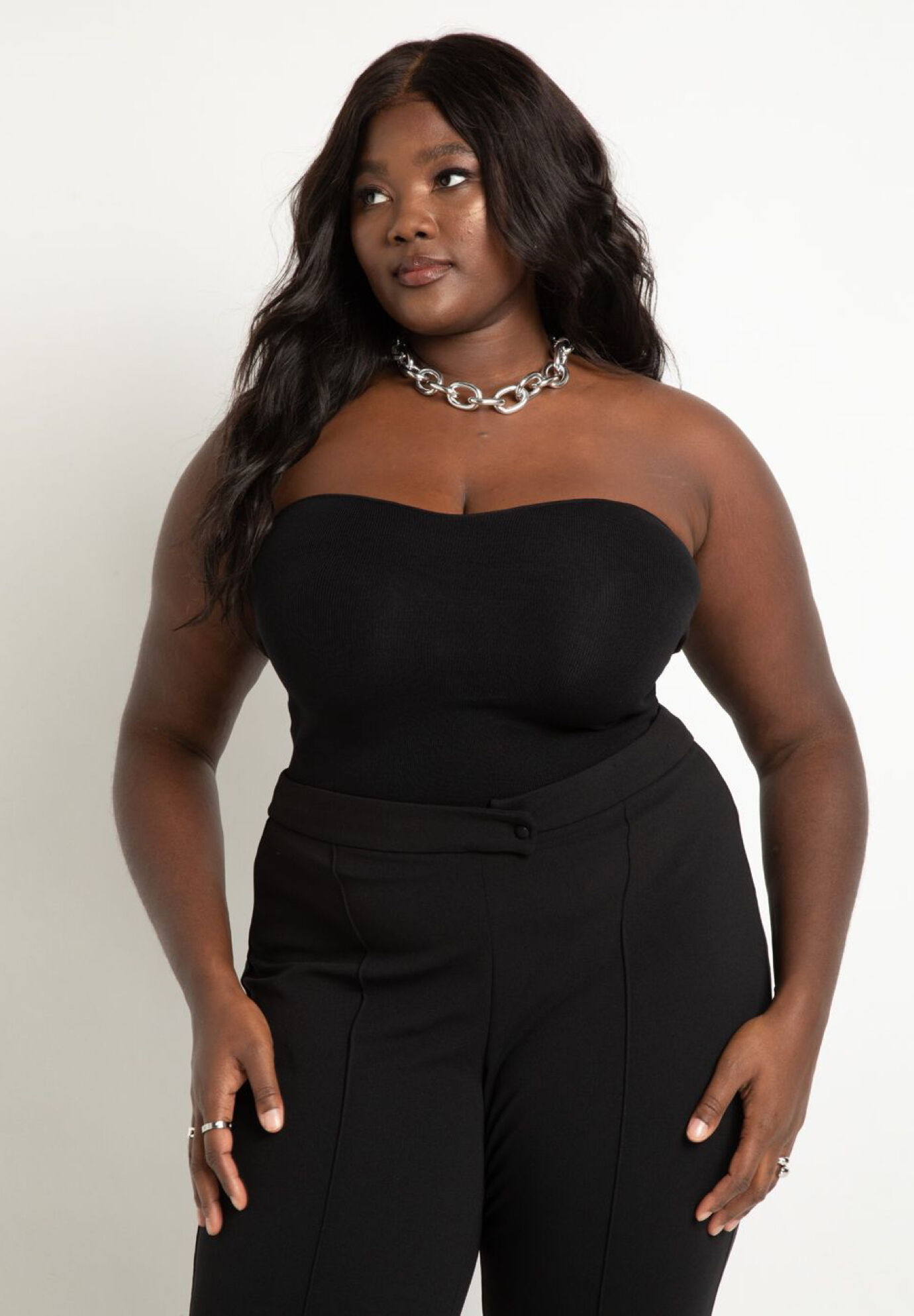 Long Line Sweater Bustier | Eloquii