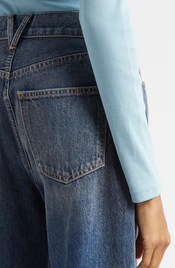 Veronica Beard Taylor Raw Hem High Waist Ankle Wide Leg Jeans | Nordstrom | Nordstrom