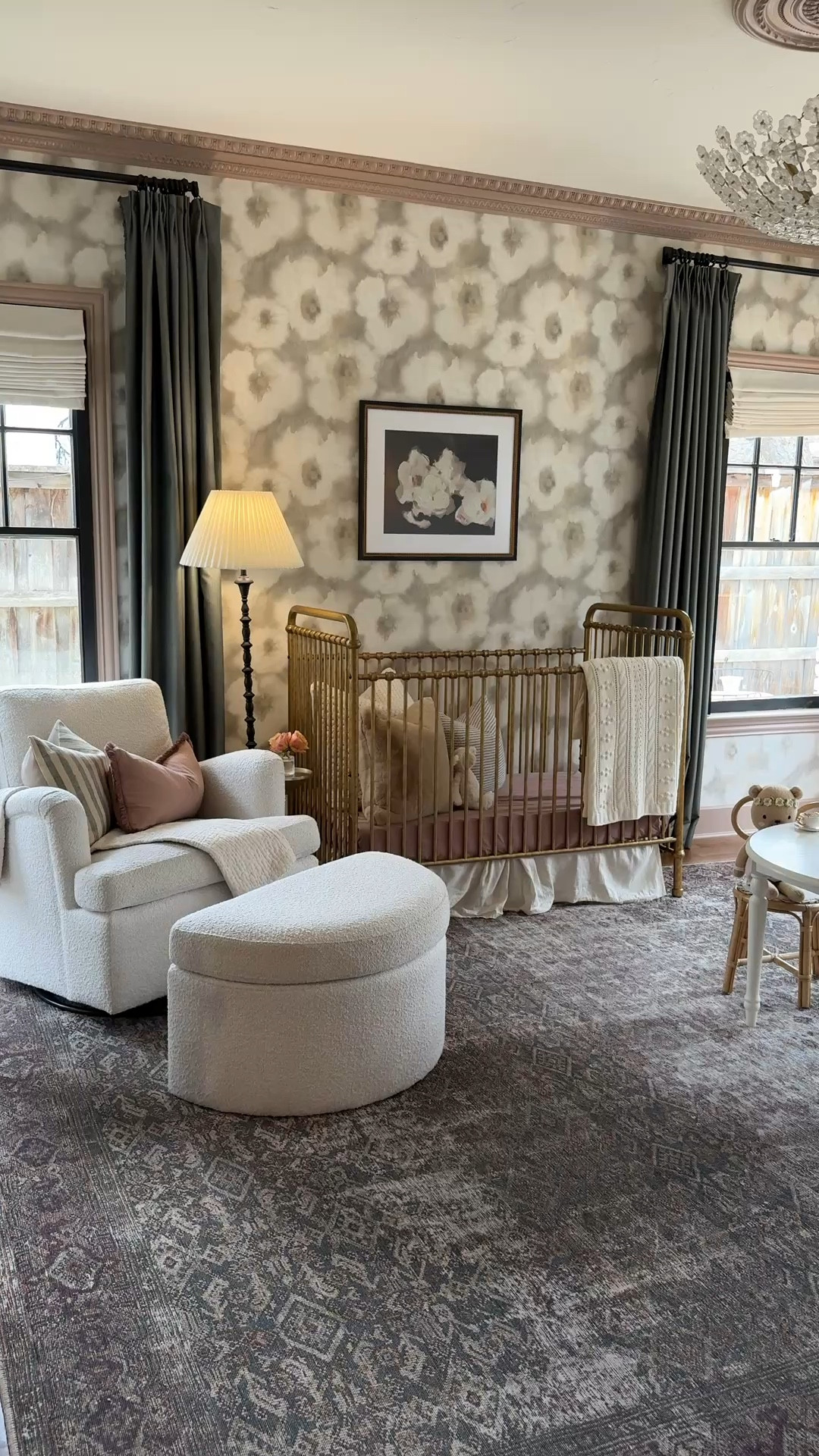 James’ nursery decor. Forever a fav room in our house. Paint color is Benjamin Moore Whispering Woods and curtains were custom via a local Dallas vendor. 
Code: ALOPROFILE40 saves you $40! 

#LTKBaby