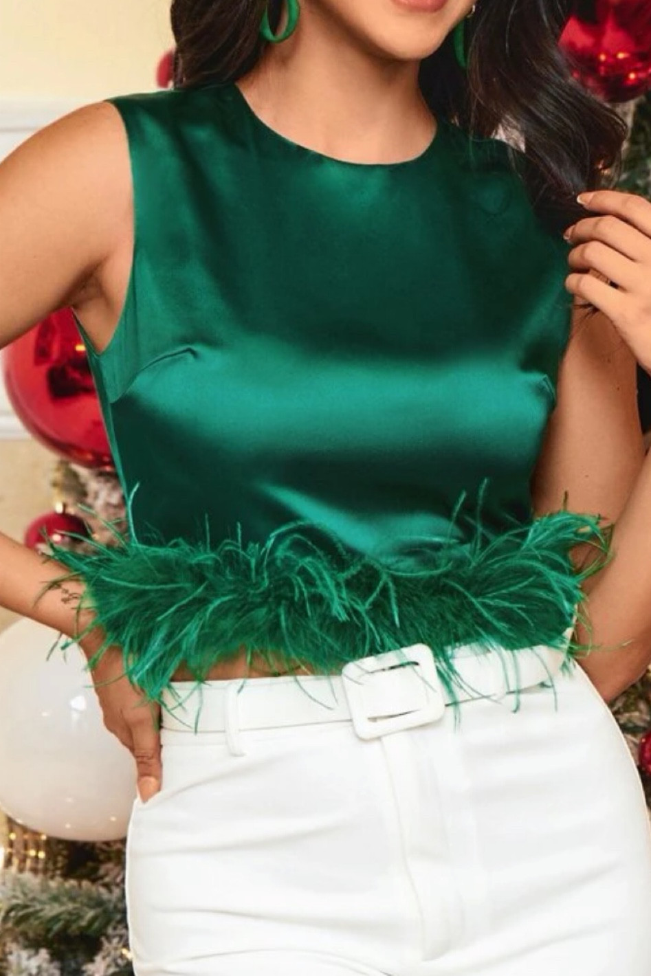 Christmas festive feather top!

#LTKCyberweek #LTKHoliday #LTKSeasonal