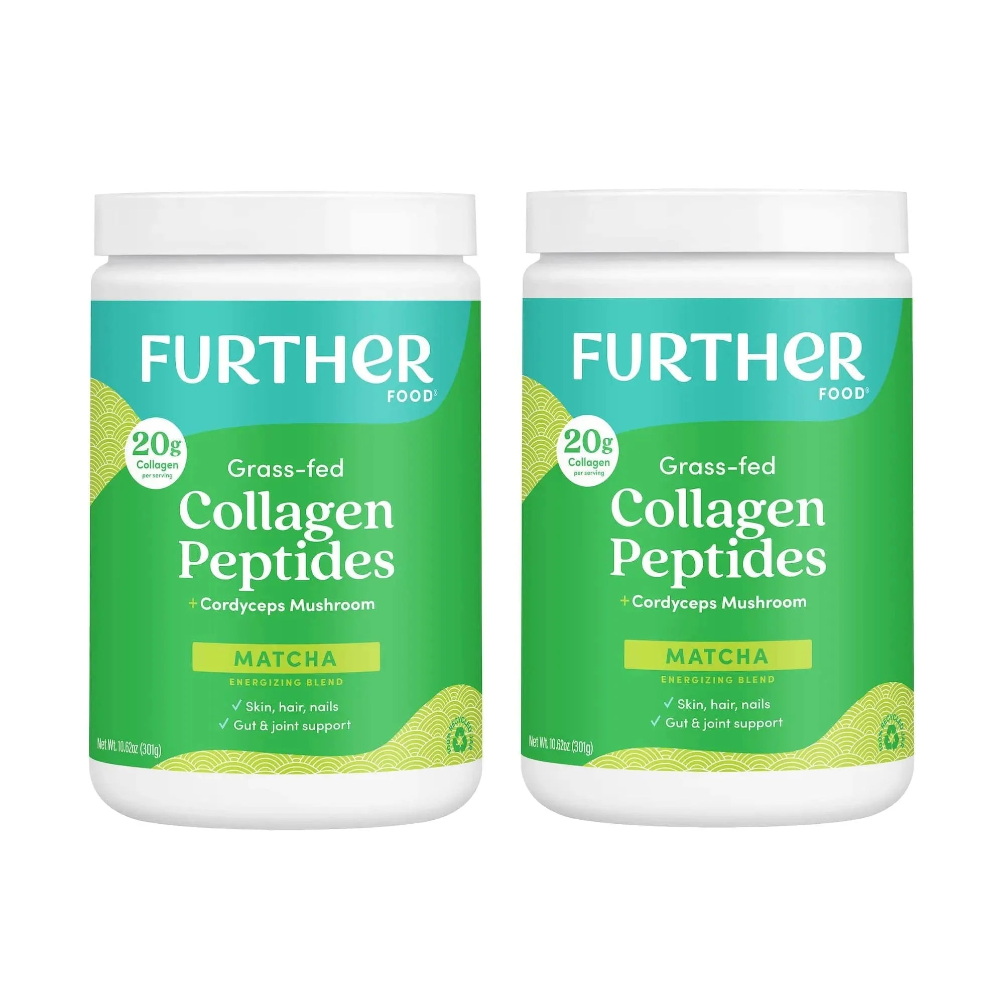 Matcha Collagen Peptides Powder | Further Food