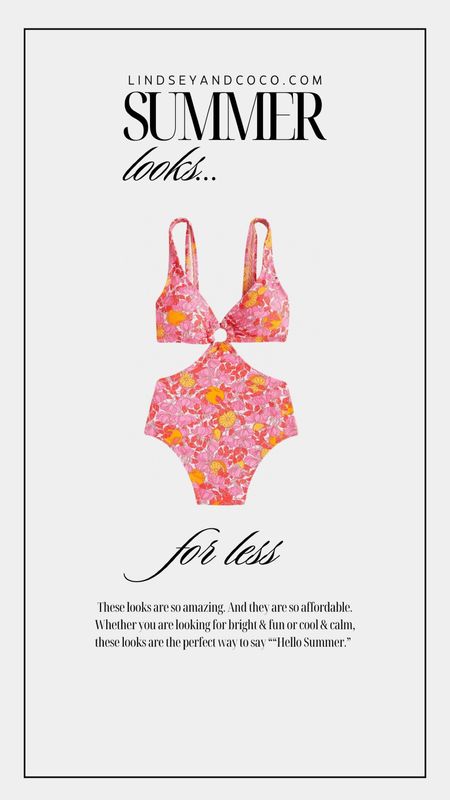 O-ring cutout one piece swimsuit in pink limone

#LTKStyleTip #LTKSwim #LTKSeasonal