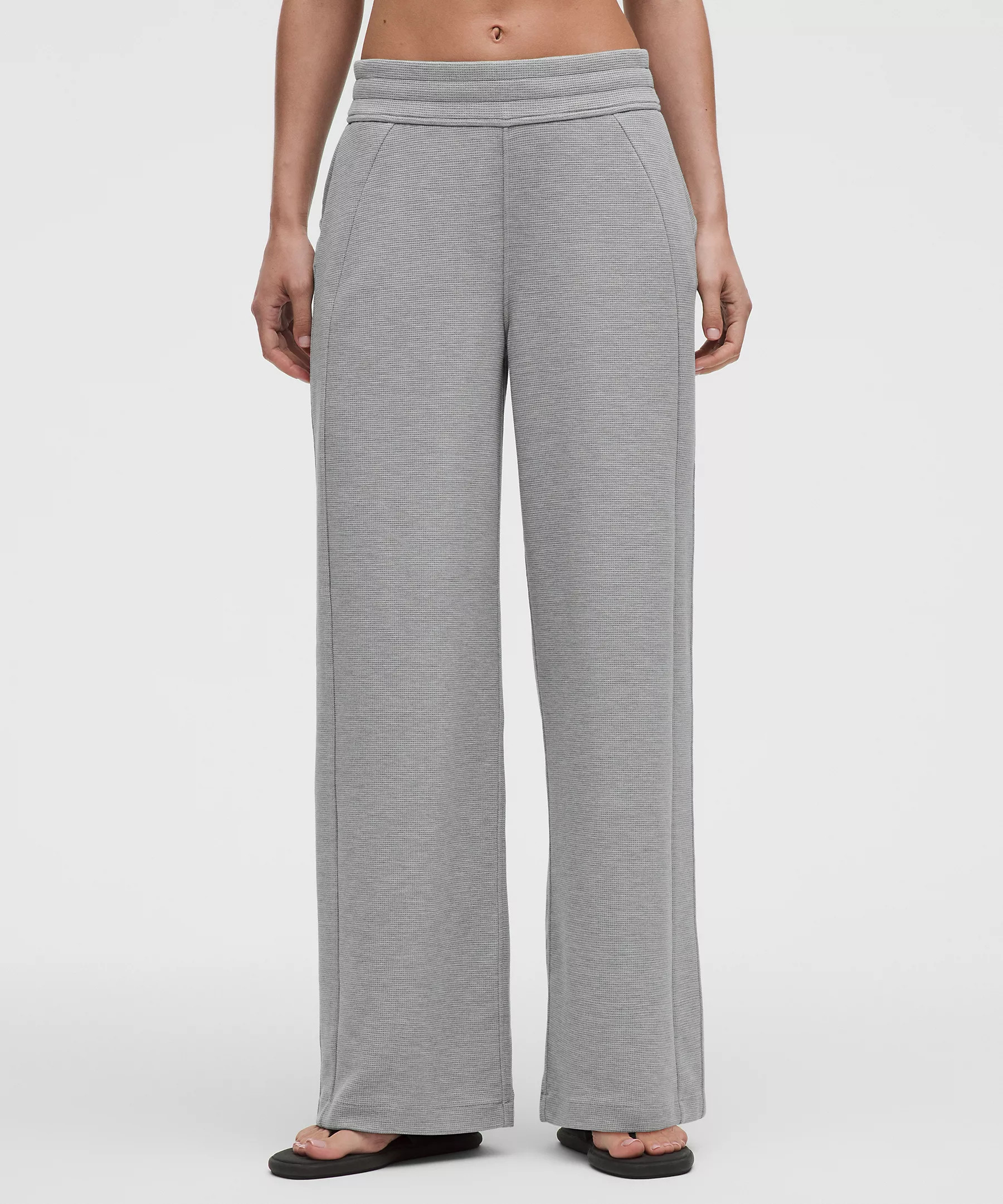 Scuba Mid-Rise Wide-Leg Pant Waffle | Lululemon (US)