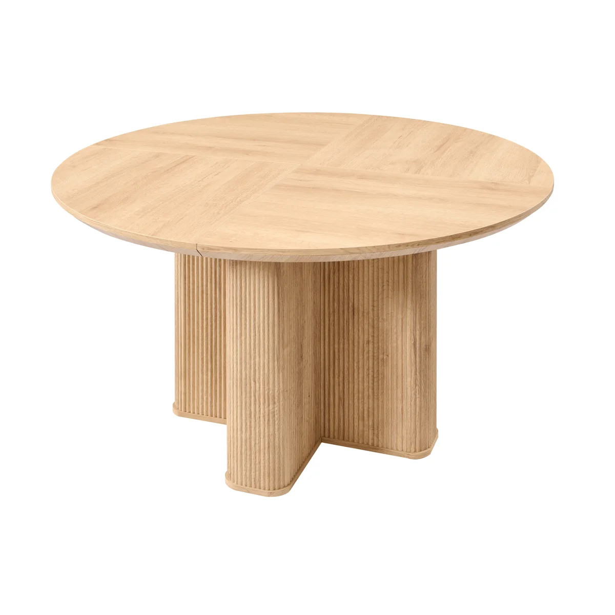 47" Fluted Round Dining Table For 6 With Thickened Edge & Sturdy Pedestal Base | Wayfair North America