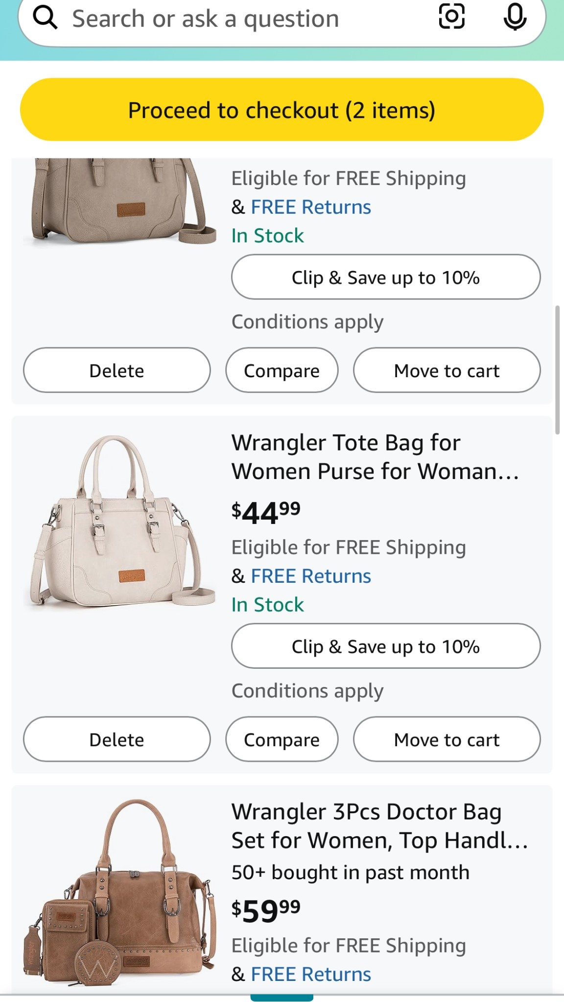 Wrangler bags that are a bit dressier for work or church! And Amazon has them on sale for $38 right now!

#LTKU #LTKSaleAlert #LTKGiftGuide