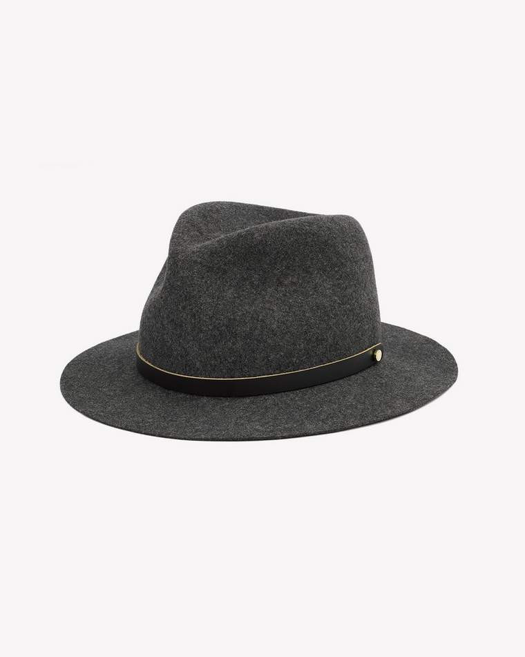 Rag & Bone - Packable Abbott Fedora - BLACK MIX - S | rag + bone