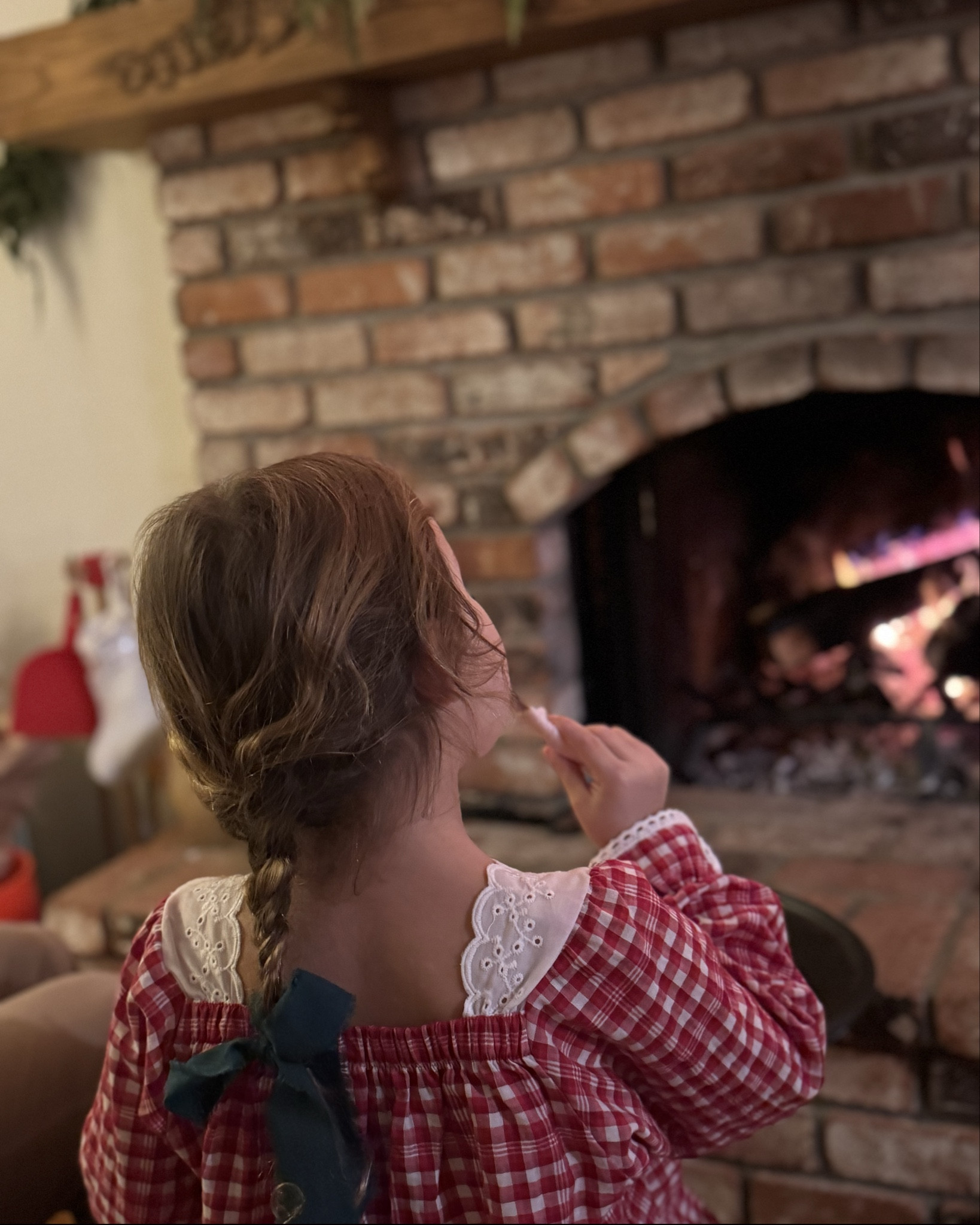 Dessert by the fire in our festive sleepwear. This is the sweetest girl’s Christmas/winter sleep gown. Vintage & timeless. My 3 year old loves it ❤️

#LTKHoliday #LTKKids #LTKSeasonal