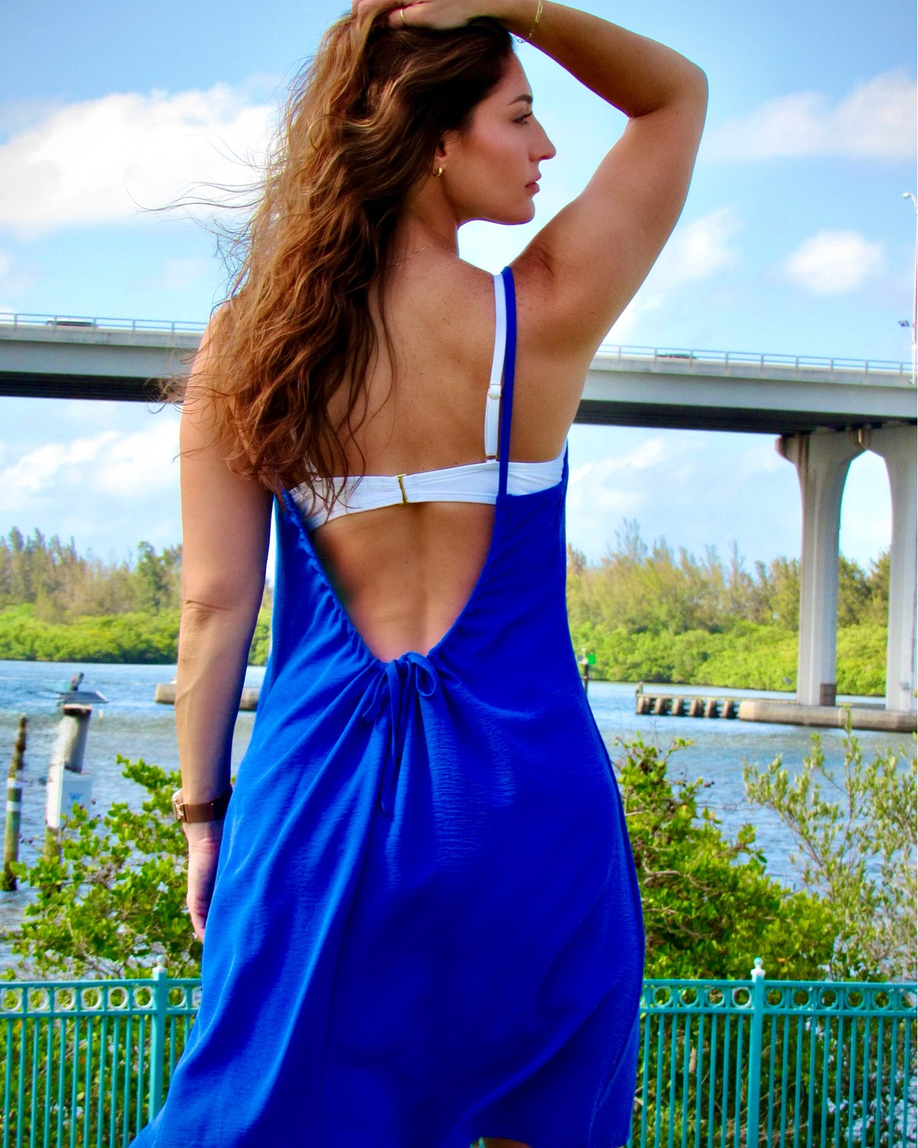 Cruise outfit inspo 🌊💙 This blue backless maxi dress is perfect for vacation nights, dinner on the ship, beach walks, and tropical getaways ✨ Lightweight, flowy, and such a flattering summer dress for cruises, resorts, and coastal vacations 🫶🏻

#LTKSwim #LTKTravel #LTKSeasonal