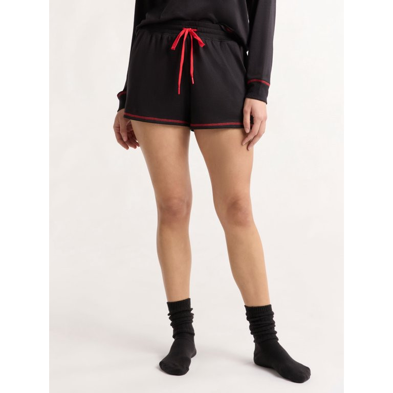 Joyspun Women's and Women’s Plus Hacci Knit Sleep Shorts, 2.75” Inseam, Sizes XS to 3X | Walmart (US)