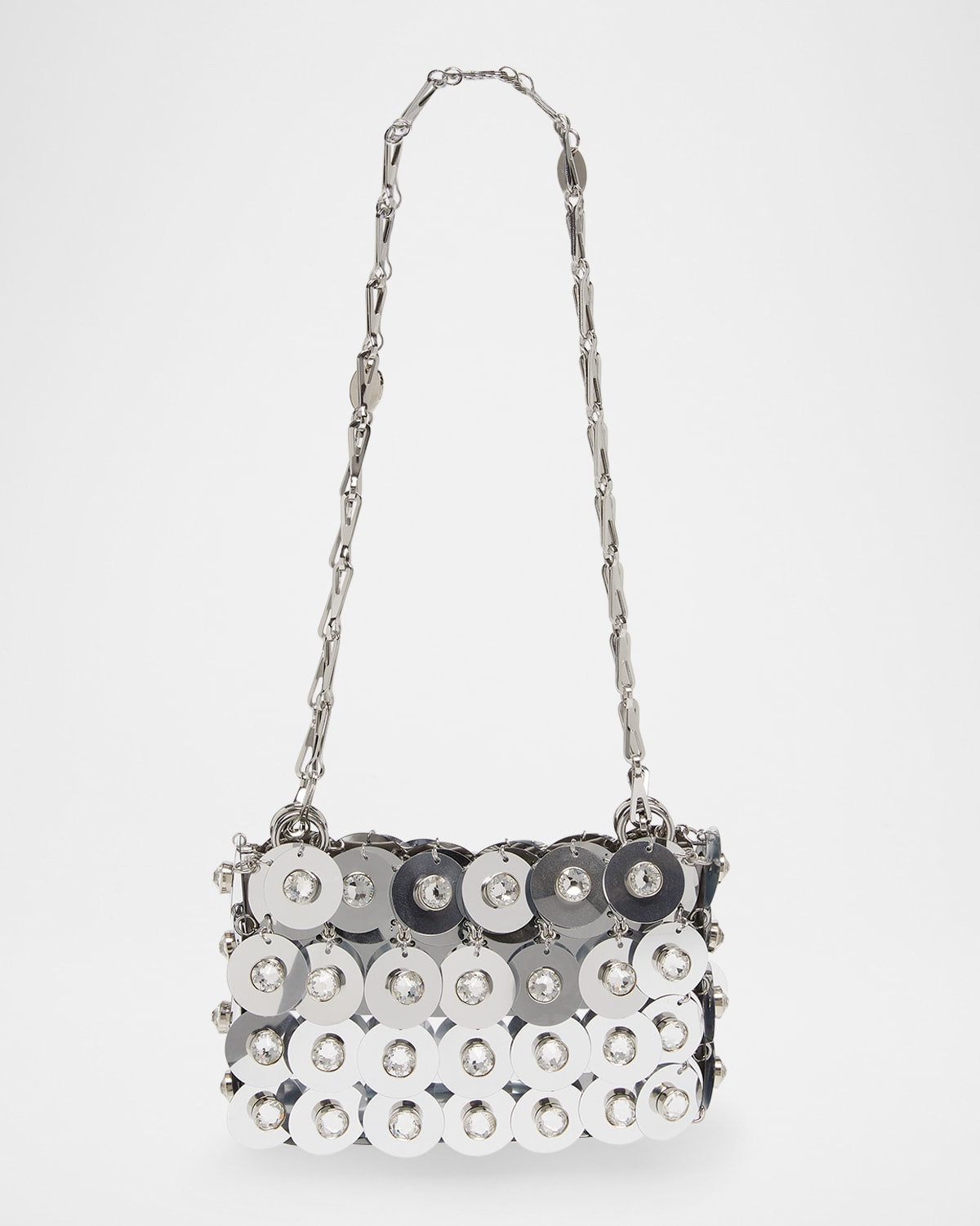 Sac a Main Embellished Disc Shoulder Bag | Neiman Marcus