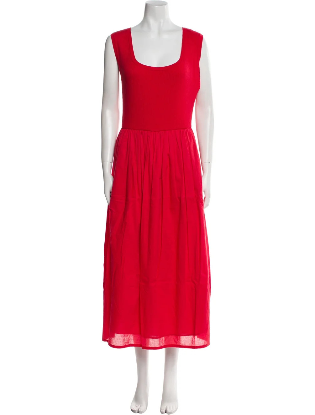 Banjanan Scoop Neck Long Dress - Red Dresses, Clothing - WBNJN32214 | The RealReal | The RealReal