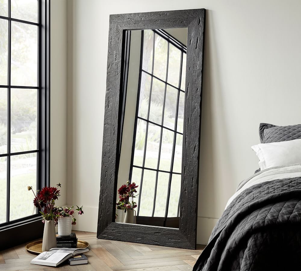 Bozeman Mango Wood Floor Mirror | Pottery Barn (US)