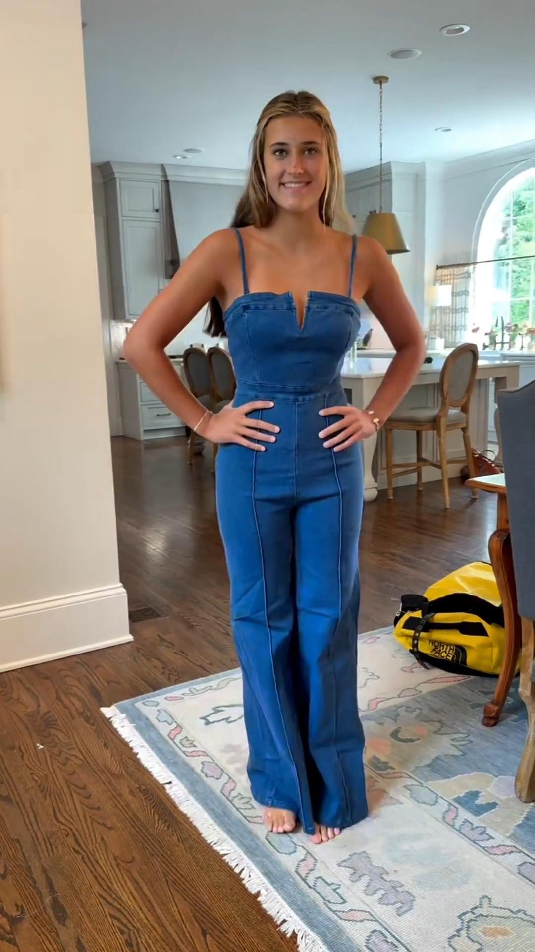 How cute is denim jumpsuit?!? MC is loving this too! She’s wearing a small.

#LTKdayinmylife #LTKmomlife #LTKKids