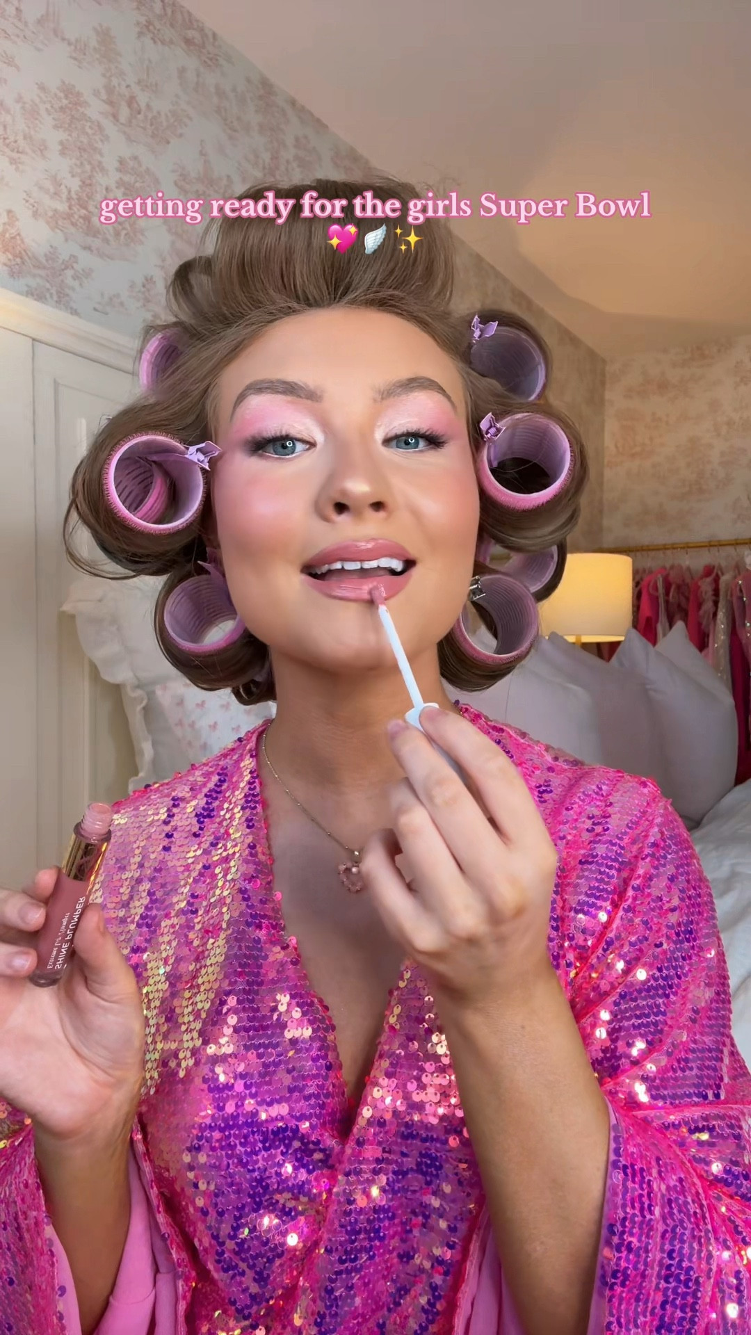 Pink girly grwm aesthetic💖💅🏼🌸 products I used to create this VS angel bombshell look

#LTKHalloween #LTKBeauty #LTKFindsUnder50