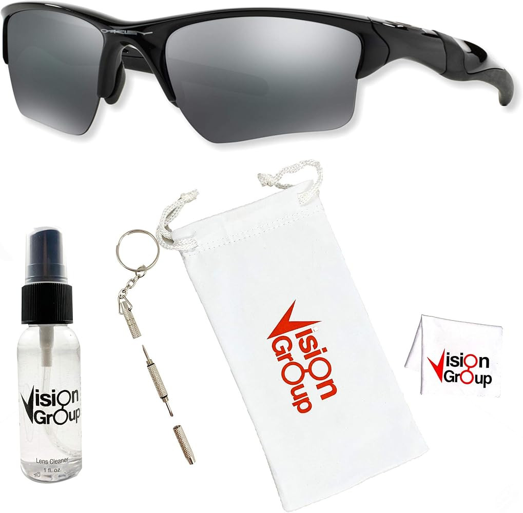 Oakley OO9154 Half Jacket 2.0 XL Sunglasses + Vision Group Accessories Bundle | Amazon (US)