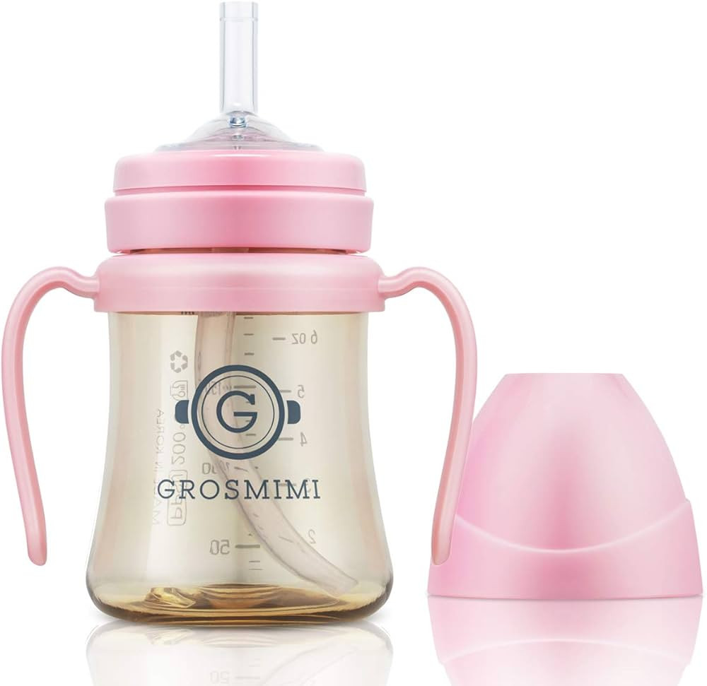 GROSMIMI Spill Proof no Spill Magic Sippy Cup with Straw with Handle for Baby and Toddlers, Custo... | Amazon (US)