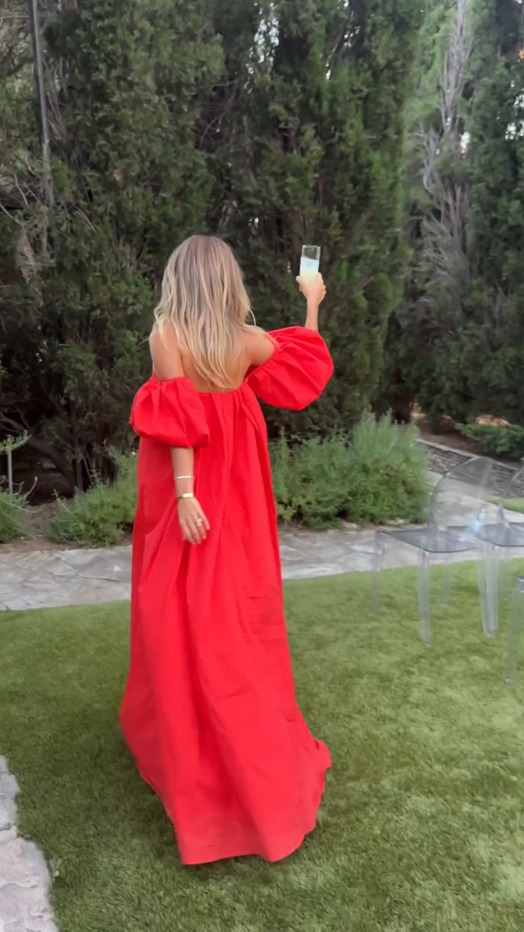 Summer wedding hack: always wear a bikini under your gown ✨ Linked my dress in 2 different colors!