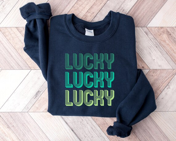 Lucky sweatshirt, womens st patricks day shirt, womens st pattys day shirt, st pattys day women, ... | Etsy (US)