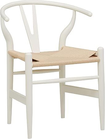 Stone & Beam Classic Wishbone Dining Chair, 29.1" Height, White | Amazon (US)