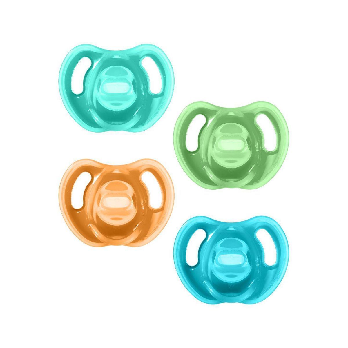 Tommee Tippee Ultra-Light Silicone Baby Pacifier 18-36m - Blue/Green - 4pk | Target