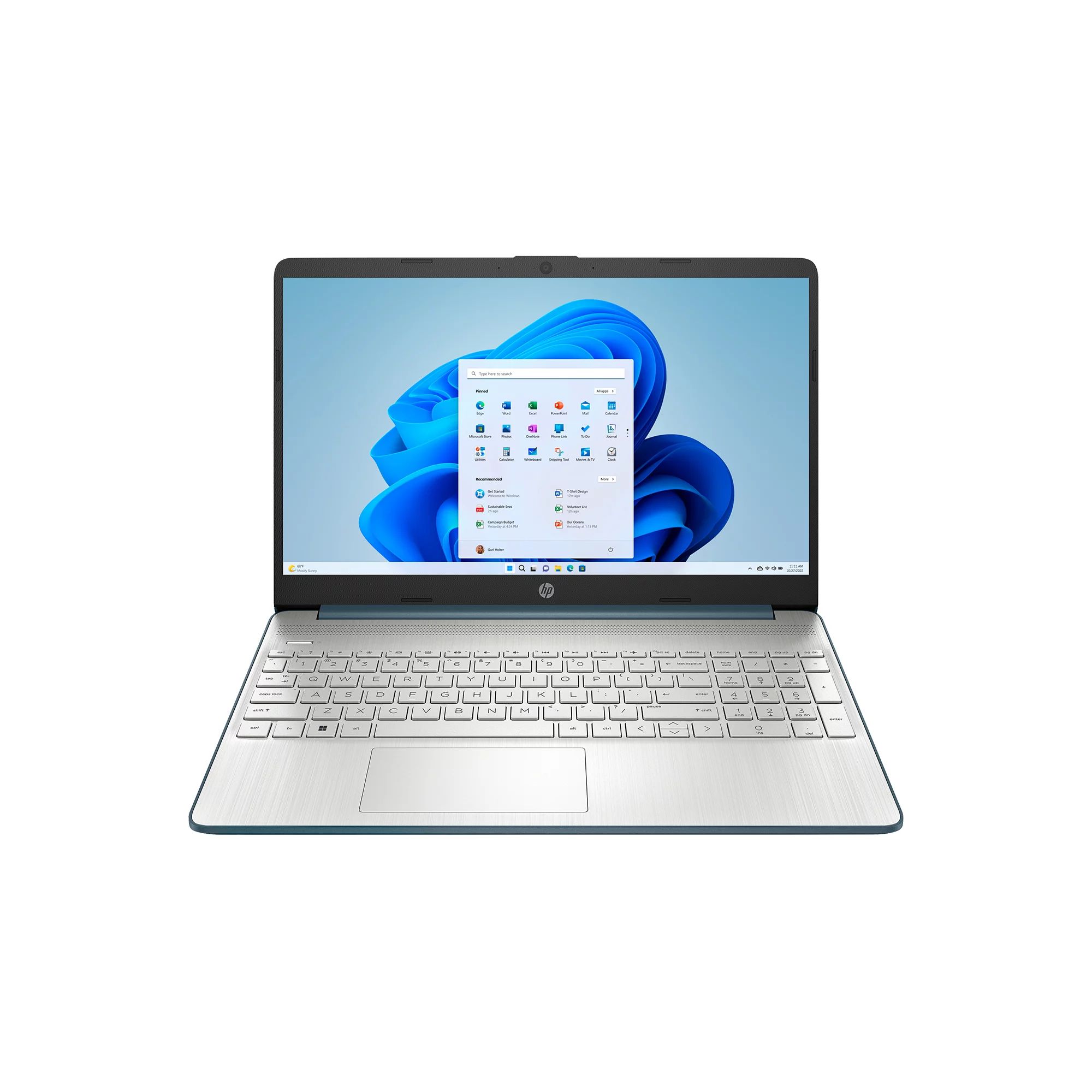 HP 15.6" Laptop, Intel Core i3-1115G4, 8GB RAM, 256GB SSD, Spruce Blue, Windows 11 Home in S mode... | Walmart (US)