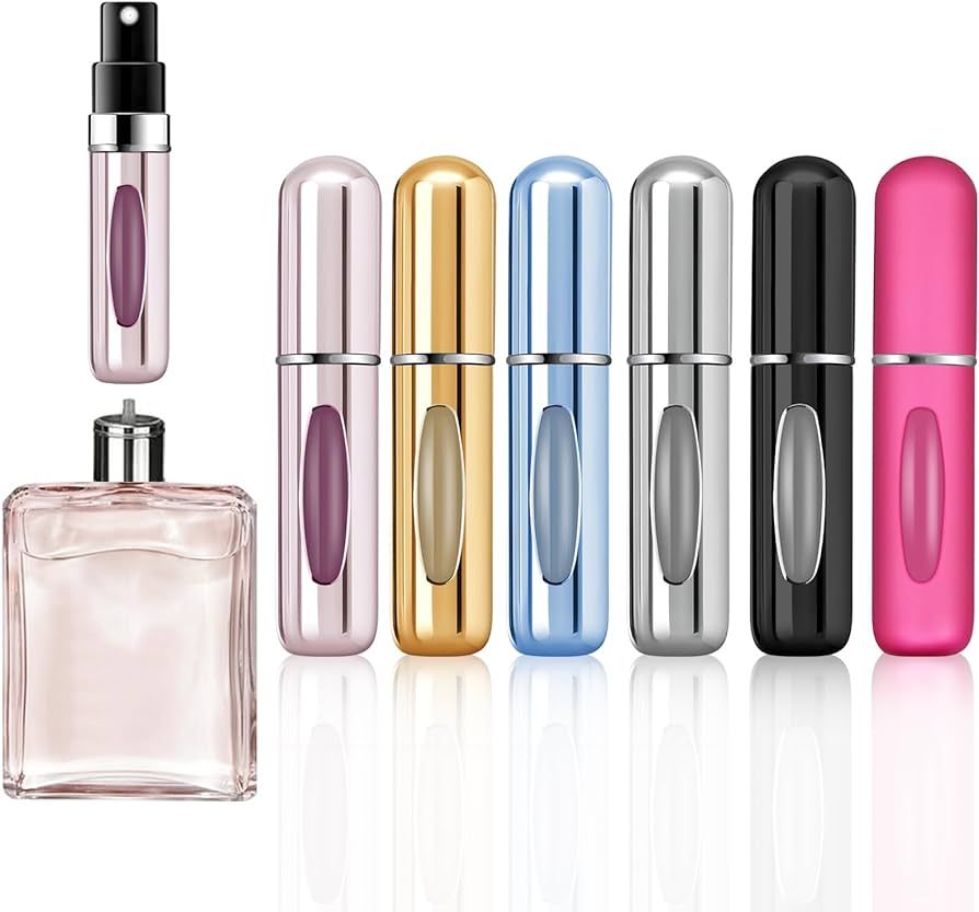 LABOTA Portable Perfume Travel Refillable Bottle, Travel Size Cologne Atomizer Dispenser, Pocket ... | Amazon (US)