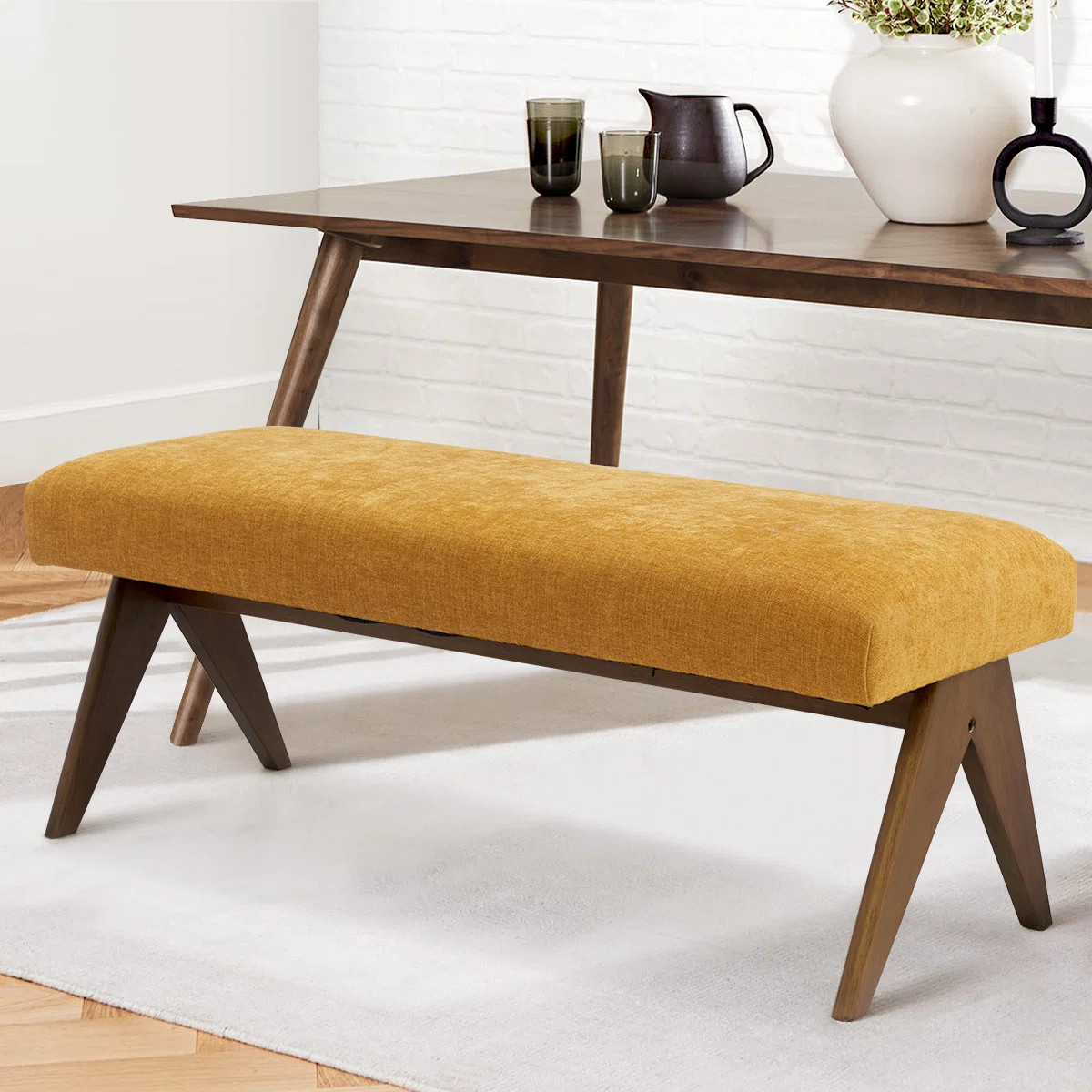 Upholstered 45.5" Bench | Wayfair North America