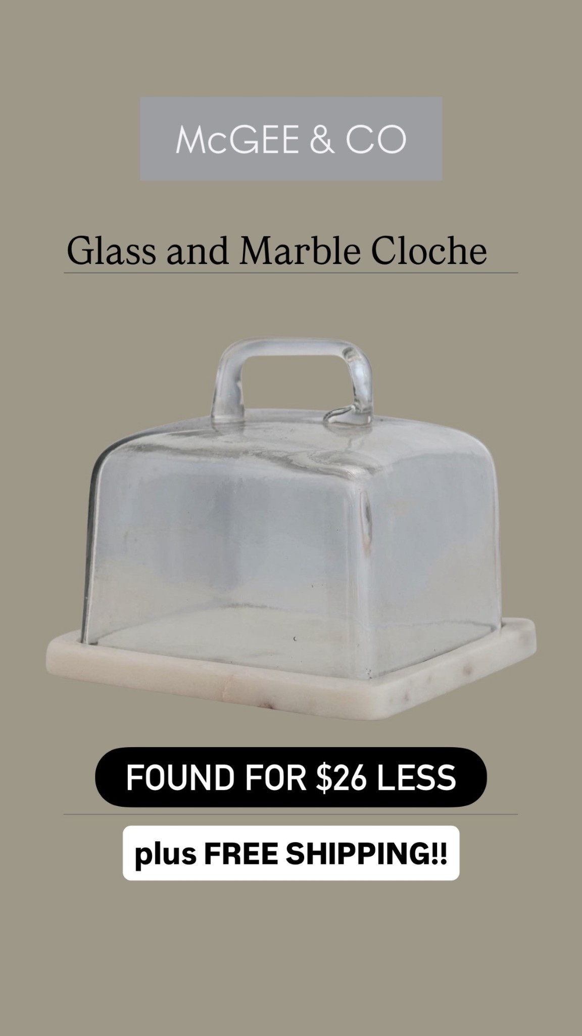 McGee & Co marble and glass cloche | Amazon finds | overstock | Michaels ~ bed bath and beyond | butter dish | kitchen styling | home decor | look for less | dupe 

#LTKFindsUnder50 #LTKSaleAlert #LTKHome