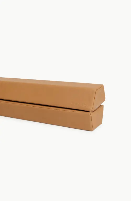 GATHRE Faux Leather Balance Beam in Camel at Nordstrom | Nordstrom